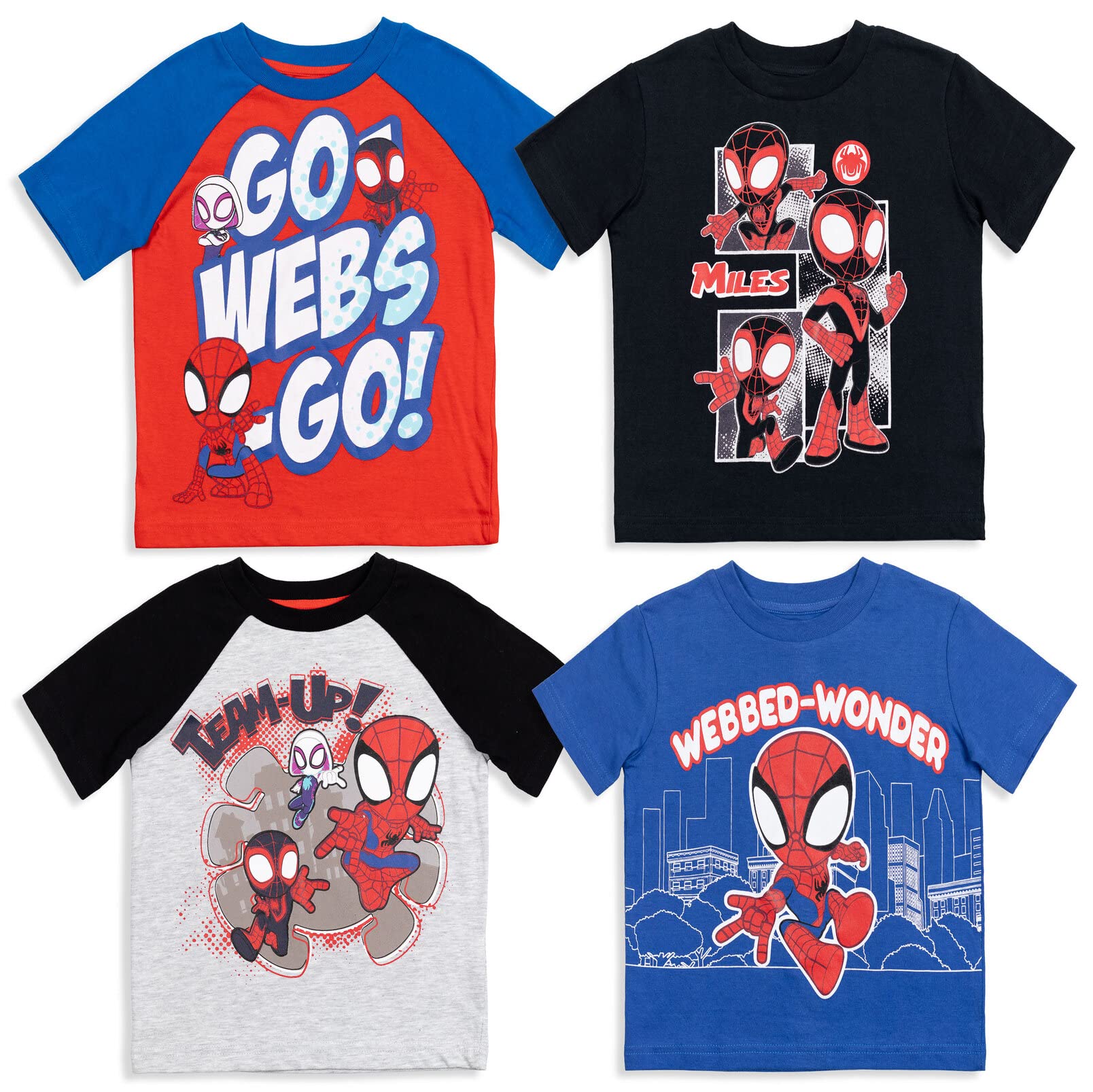 Marvel 4 Pack Graphic T-Shirts